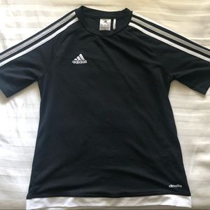 Black adidas climalite tee